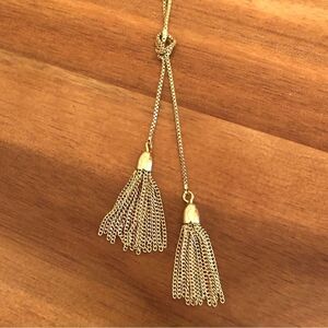J.Crew | Mini Tassel Box Chain Necklace | Adjustable